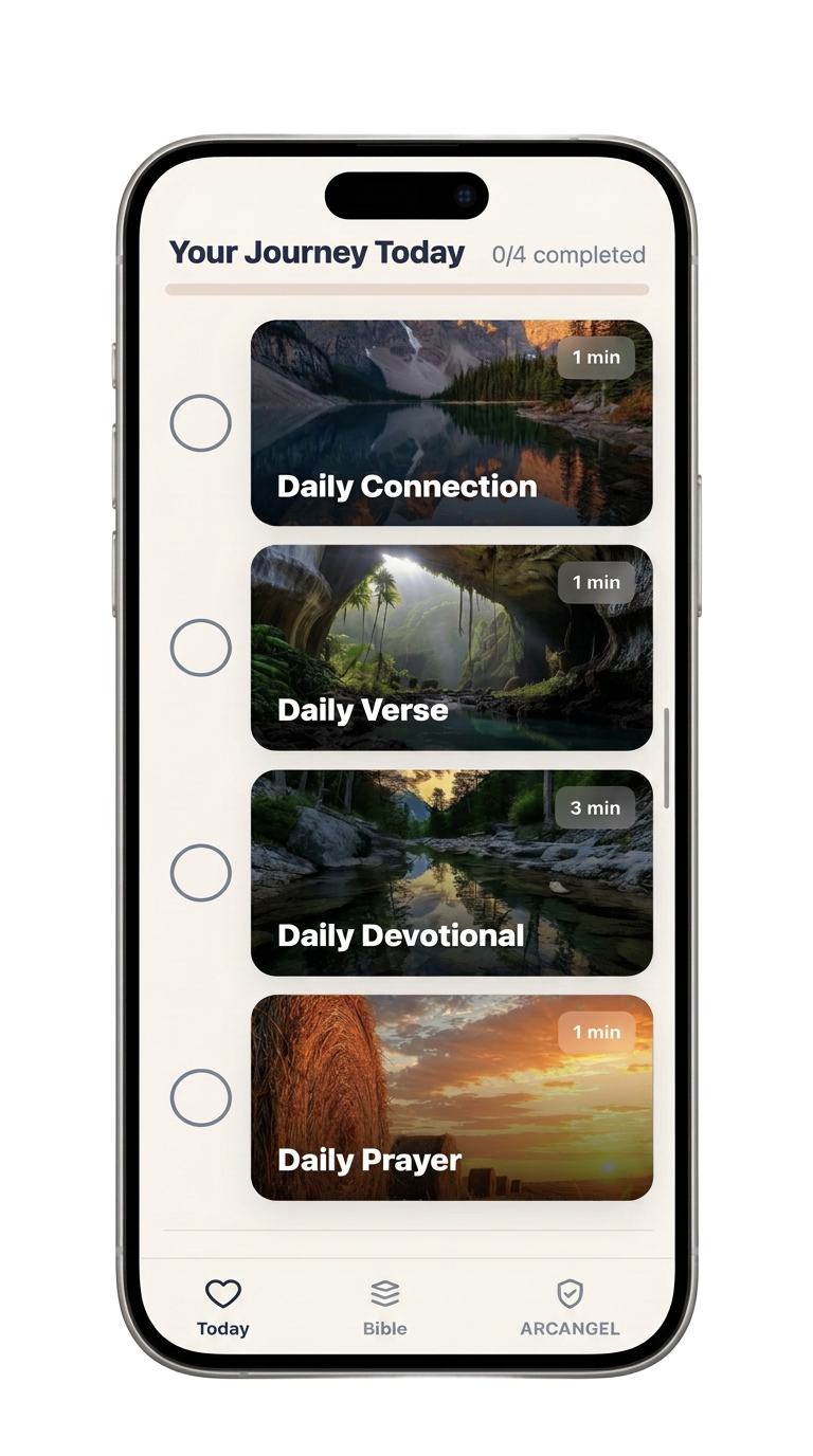 Bible App daily journey screen